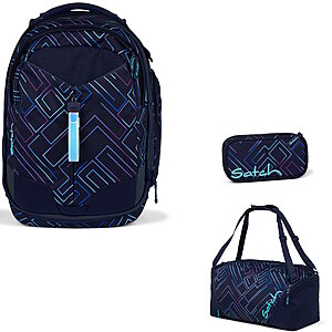 Satch Match Purple L 2024 3tlg Schulrucksack-Set